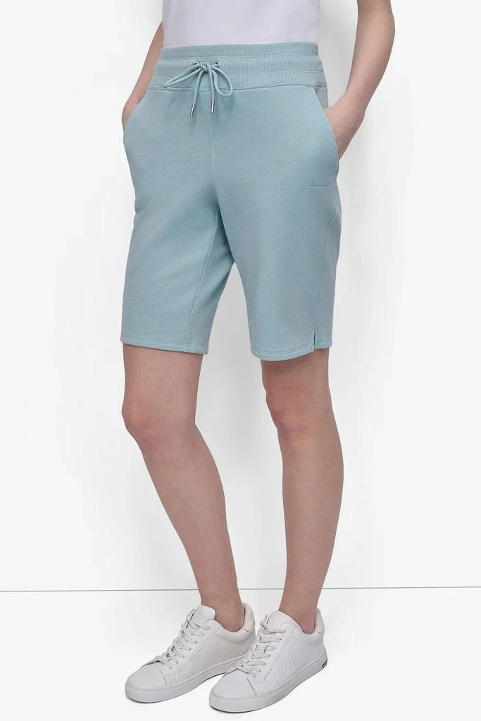 DKNY HIGH-RISE BERMUDA SWEAT SHORTS 1
