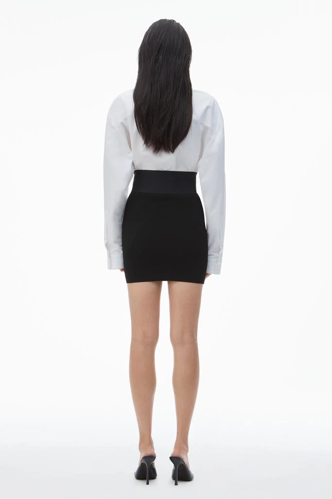 Alexander Wang Miniskirt with Logo Elastic 4