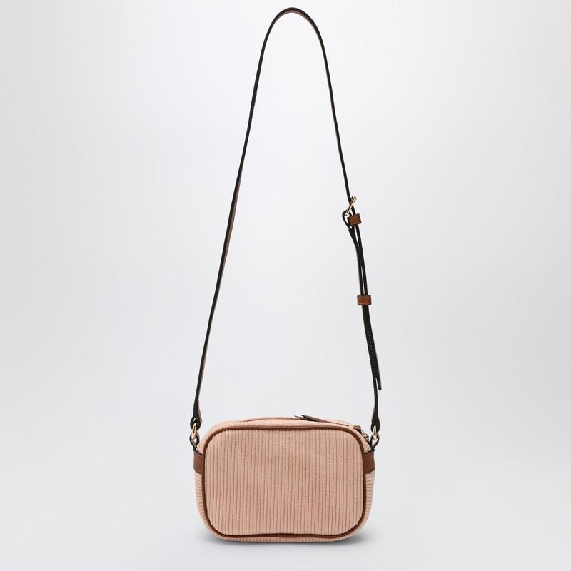 Chloé Light pink ribbed bag with logo - Crossbody Bags