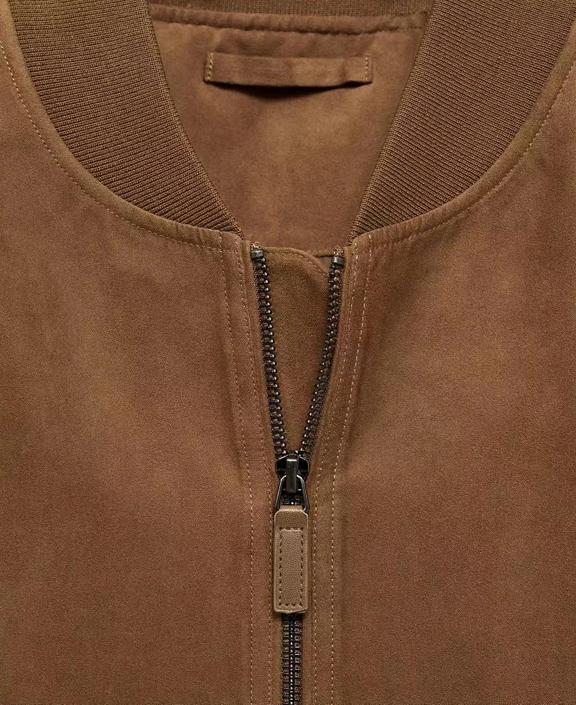 Mango Men's Faux-Suede Bomber Jacket 5