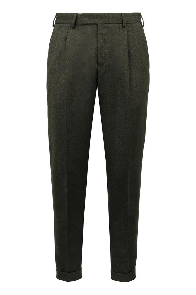 PT01 PT Torino Tapered Leg Herringbone Trousers