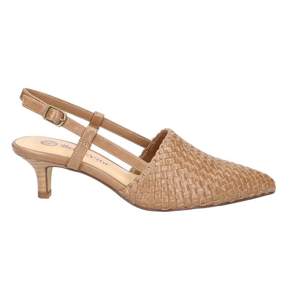 Bella Vita Kaisley Pointed Toe Kitten Heel Slingback Pumps 1