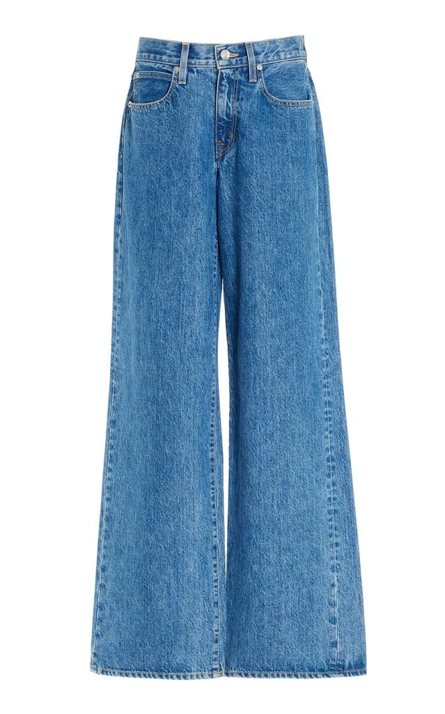 SLVRLAKE SLVRLAKE - Mica Rigid Low-Rise Wide-Leg Jeans - Medium Wash - 26 - Moda Operandi 1