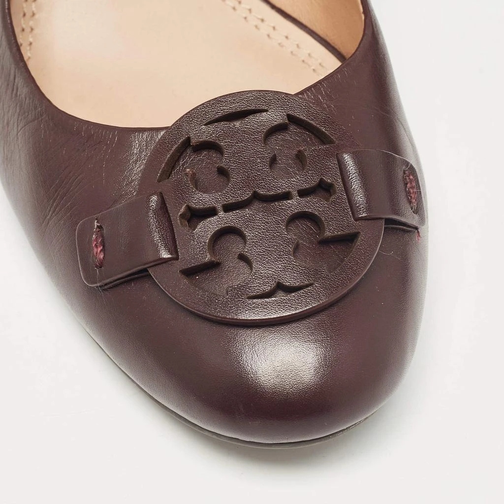 Tory Burch Tory Burch Burgundy Leather Wedge Pumps Size 40 7