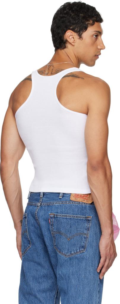 Shop White 'Harmony & Peace' Tank Top on Sale at BeyondStyle – Get
