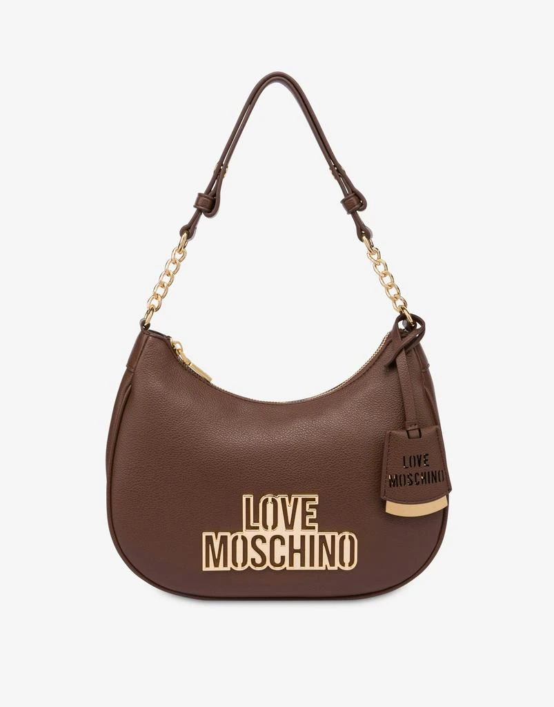 Love Moschino Cut Out Logo Hobo Bag 1