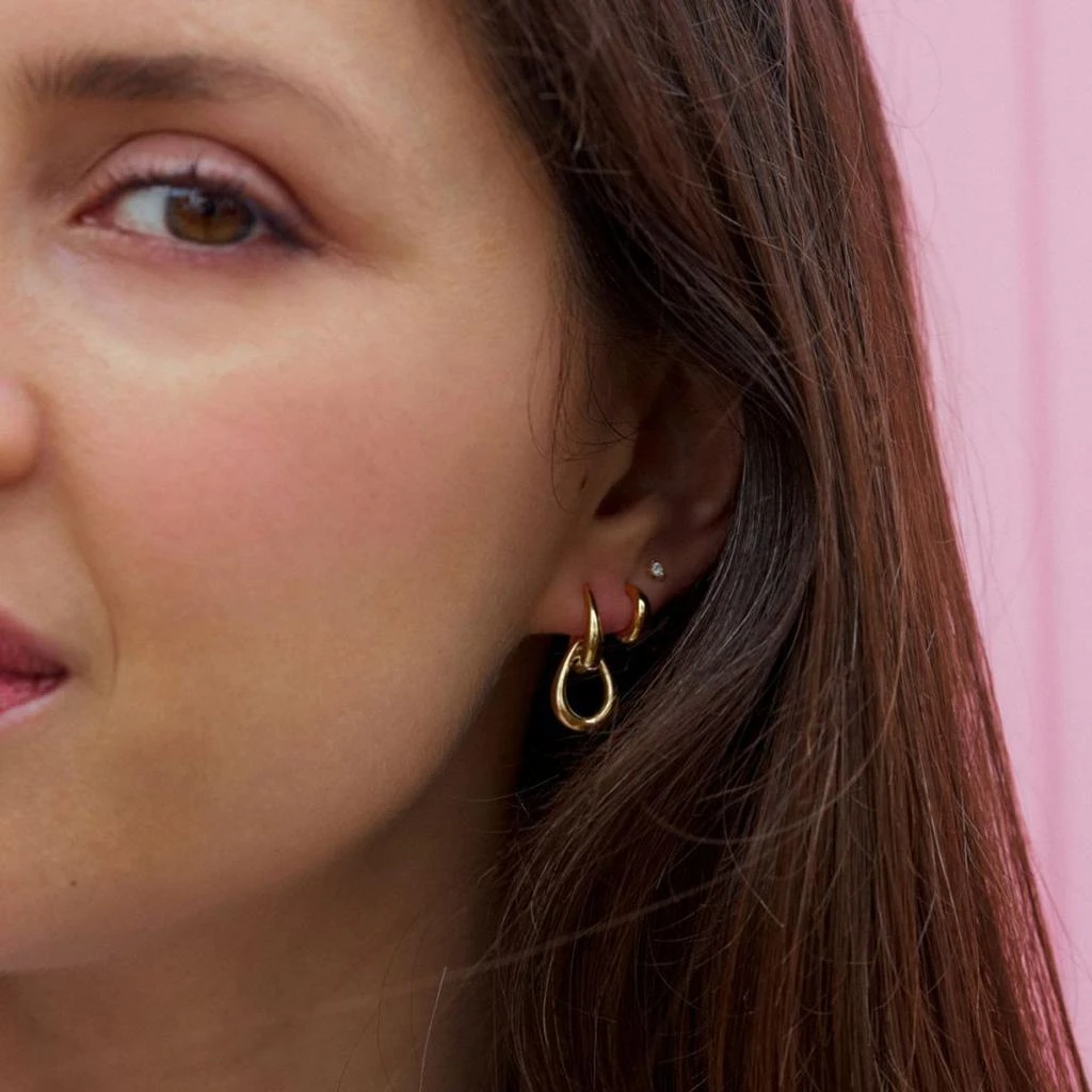 Dinny Hall Raindrop double link studs 2