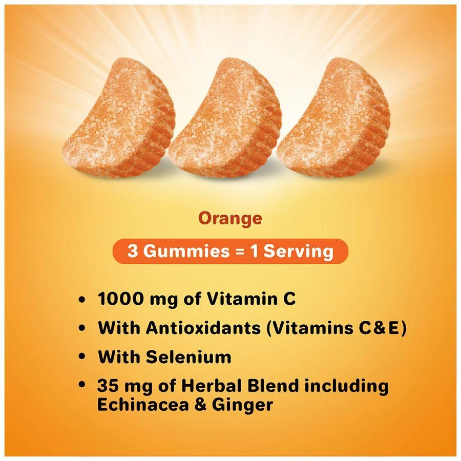 Airborne Gummies, Vitamin C, Minerals & Herbs Immune Support Zesty Orange 4
