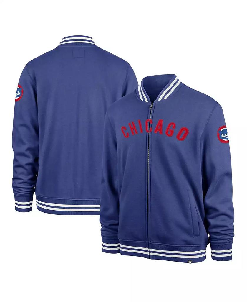 47 Brand Men's Royal Chicago Cubs Wax Pack Pro Camden Full-Zip Track Jacket