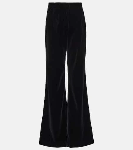 Costarellos Barine cotton velvet straight pants 1