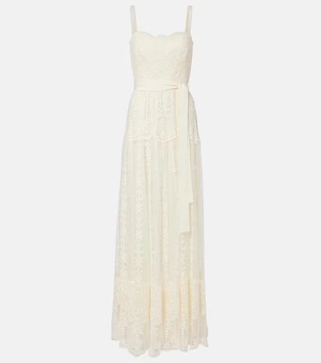Elie Saab Embroidered tulle bustier gown Women