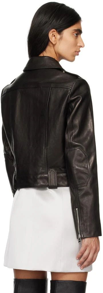 Khaite Black Cordelia Leather Jacket 3