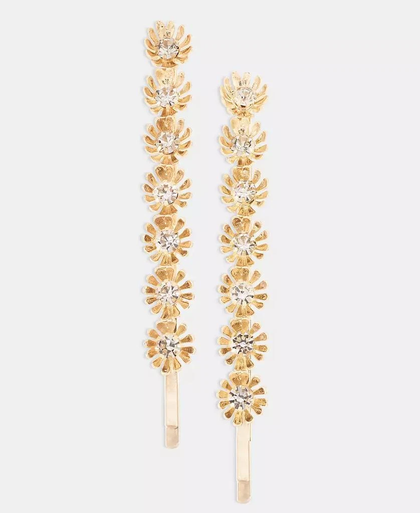 Lonna 
Lilly Gold-Tone 2-Pc. Set Crystal Flower Hair Pins 2