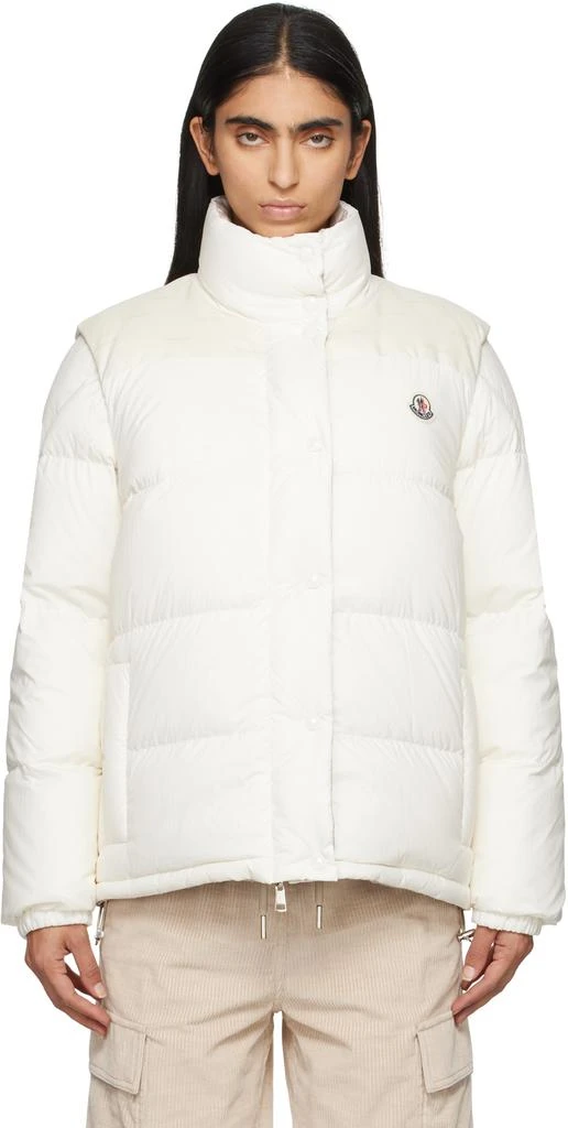 Moncler Off-White Verone Short Reversible Down Jacket 1
