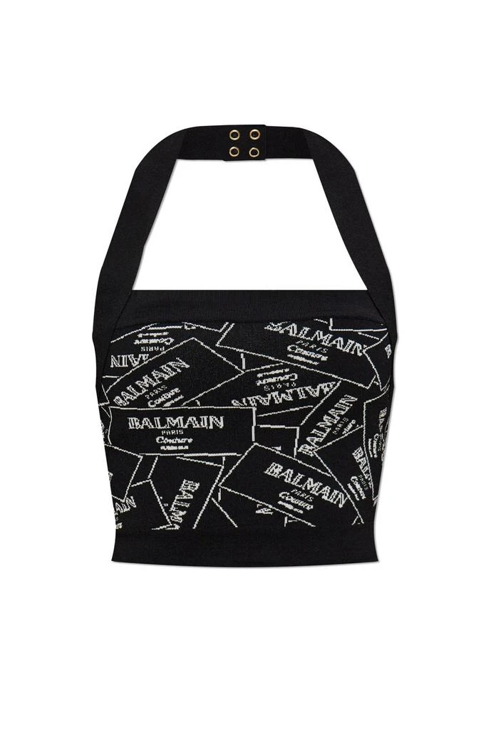 Balmain Balmain Logo Detailed Cropped Top 1