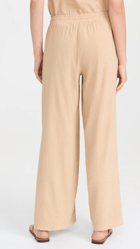 MONROW Linen Wide Leg Pants 2