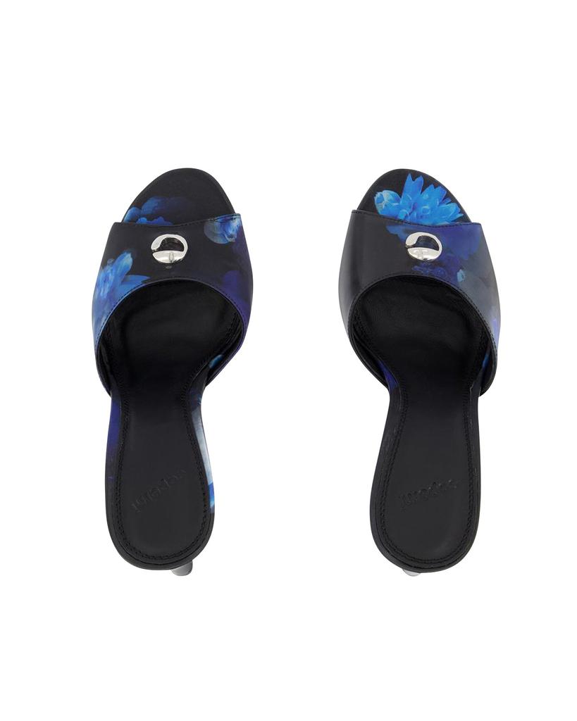 【関税込み】Holographic Logo Mules - Coperni - Blue/Black - Coperni - BLUE AND BLACK HOLOGRAPHIC MULE WITH LOGO – LE