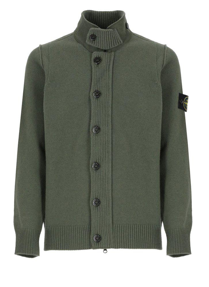 Stone Island Stone Island High Neck Knitted Cardigan