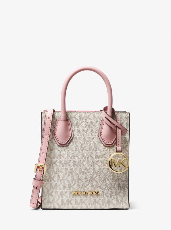 Michael Kors Carmen Medium Color-Block Logo Satchel