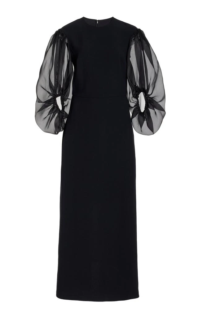 Altuzarra Altuzarra - Danielle Puff-Sleeve Cady Maxi Dress - Black - FR 38 - Moda Operandi 1