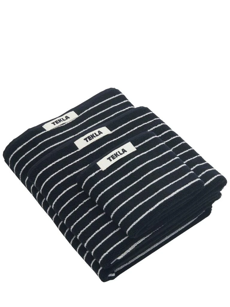 Tekla Set Of 3 Organic Cotton Towels 1