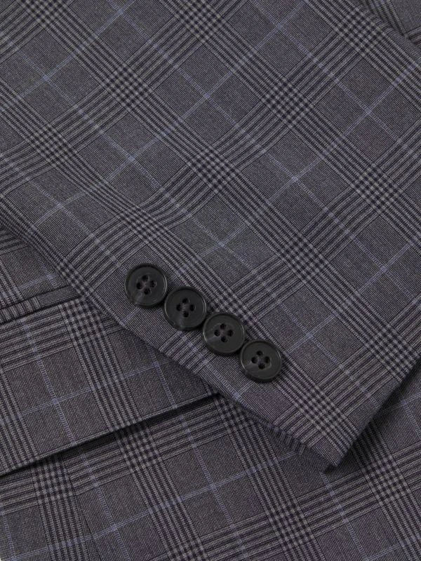 DKNY Plaid Modern-Fit Suit 3