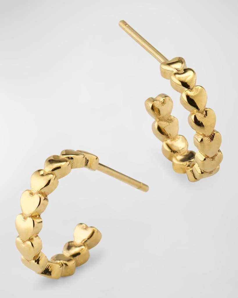 Jennifer Meyer Mini Heart Hoop Earrings 3