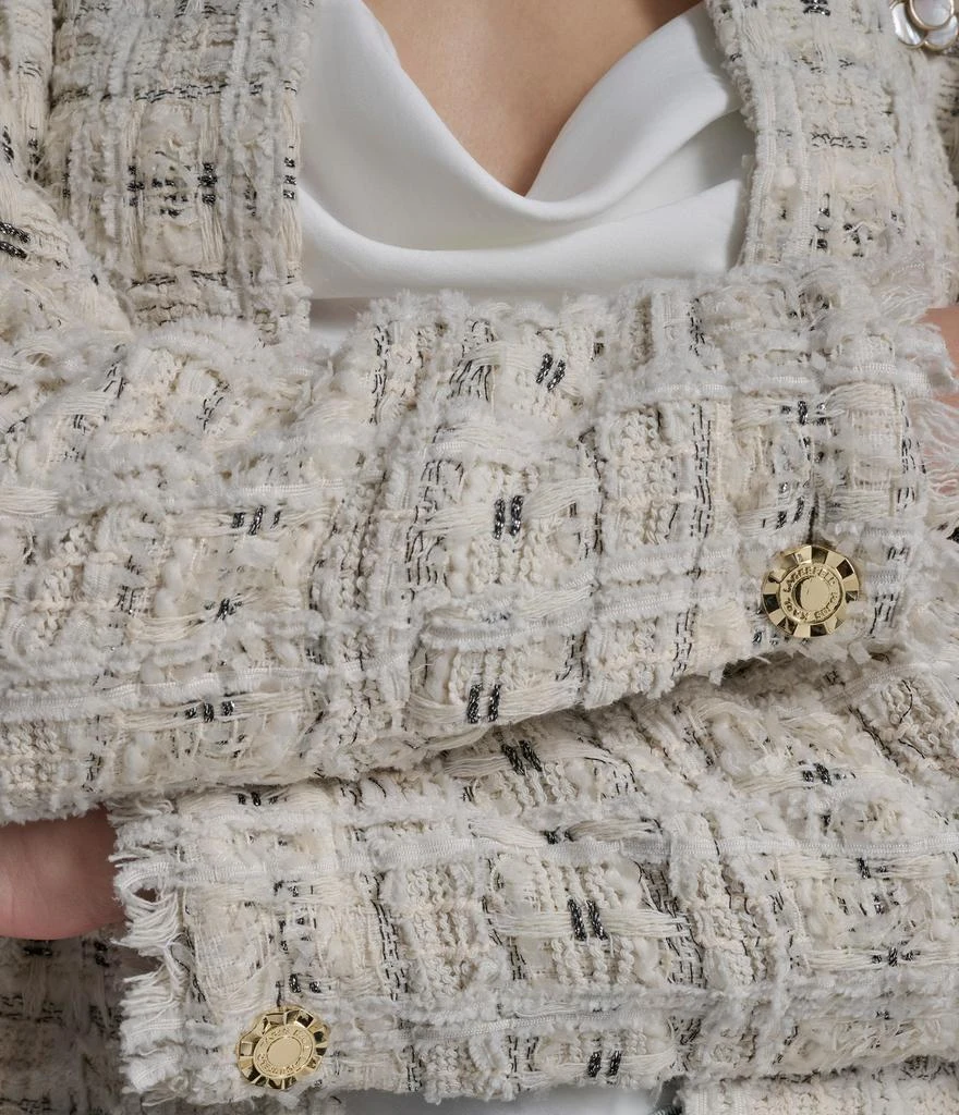 Karl Lagerfeld Paris BOUCLE COLLARLESS JACKET 5