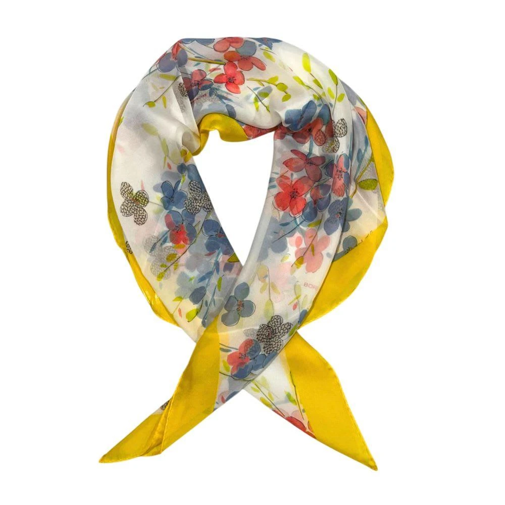 Borbonese yellow Silk Women Women
s Scarf 2