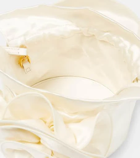 Magda Butrym Gathered silk-satin shoulder bag 3