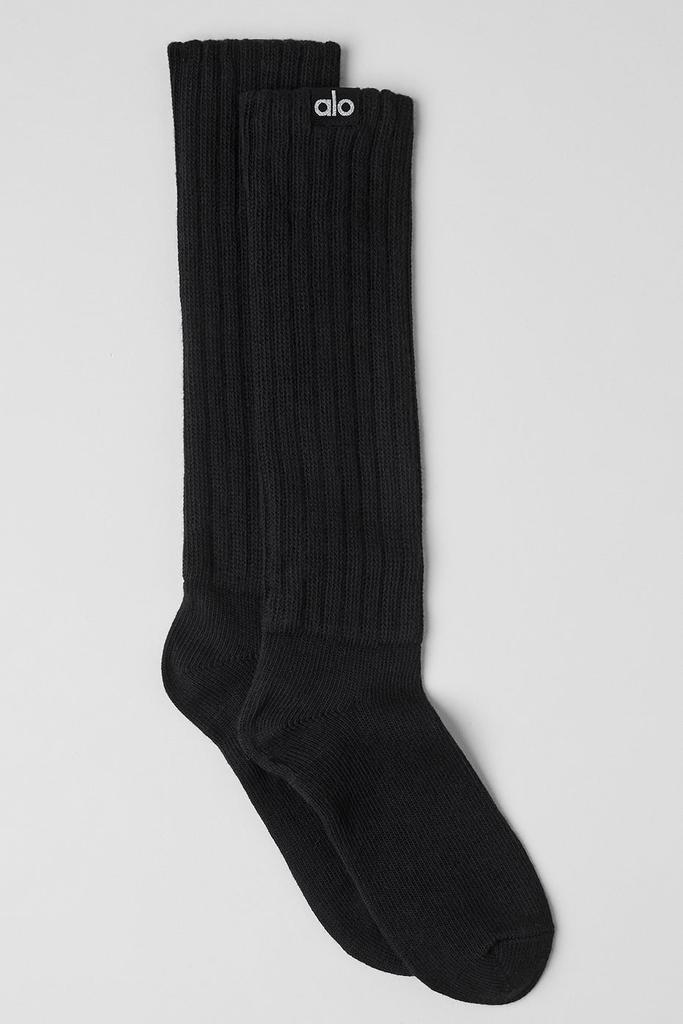 Alo Unisex Scrunch Sock - Black