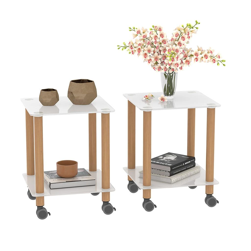 Streamdale Furniture Streamdale 2-Piece +Oak Side Table 4