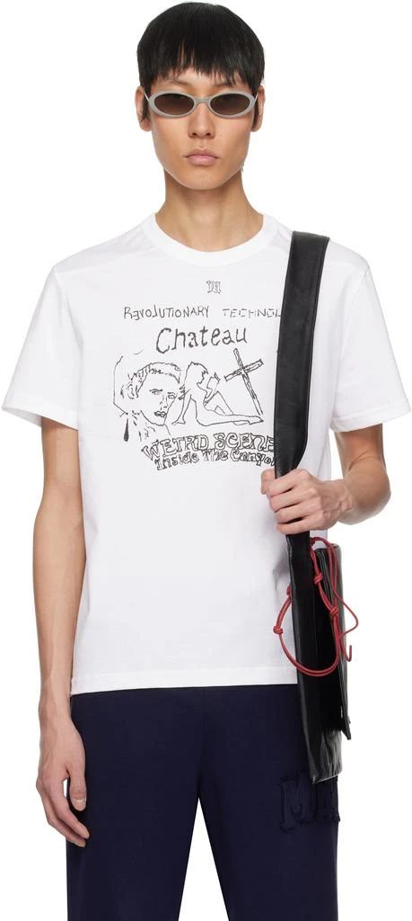 Misbhv White 'Weird Scenes' Small T-shirt 1