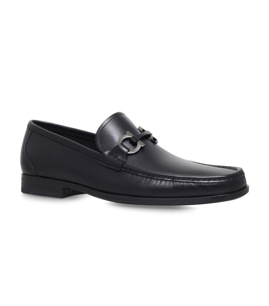 Ferragamo Grandioso Leather Bit Loafers