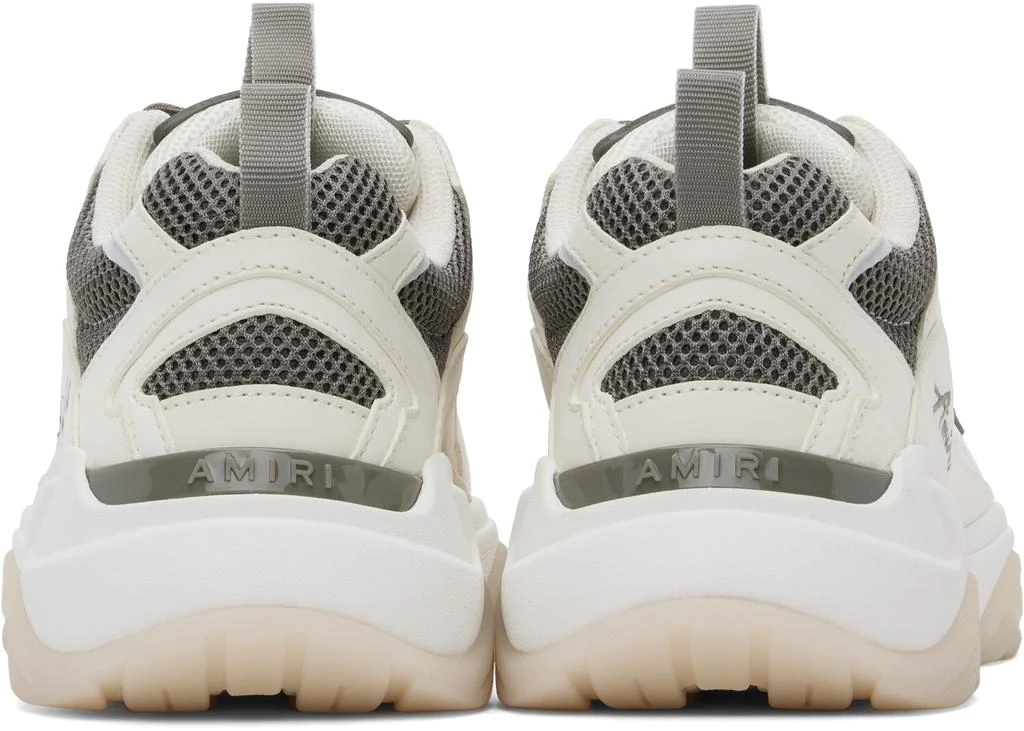 AMIRI White & Gray Bone Runner Sneakers 2