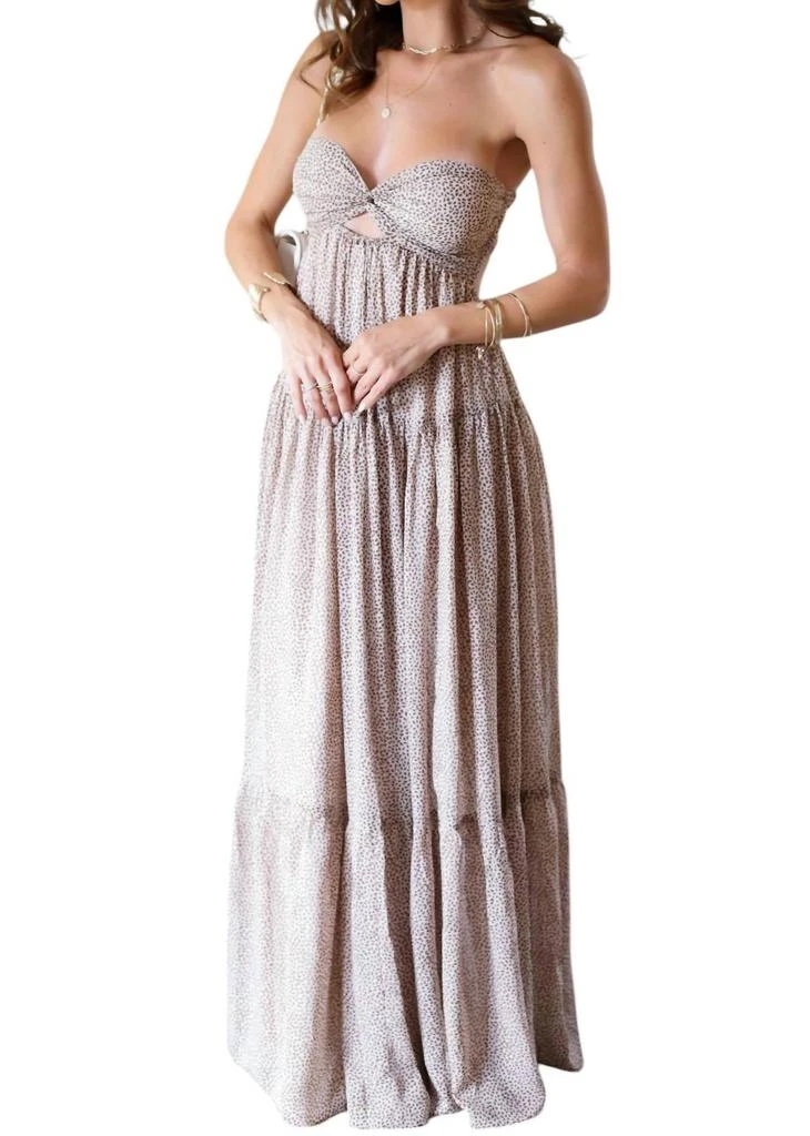 Sky To Moon Sky To Moon - Ditsy Floral Floral Twisted Maxi Dress 1