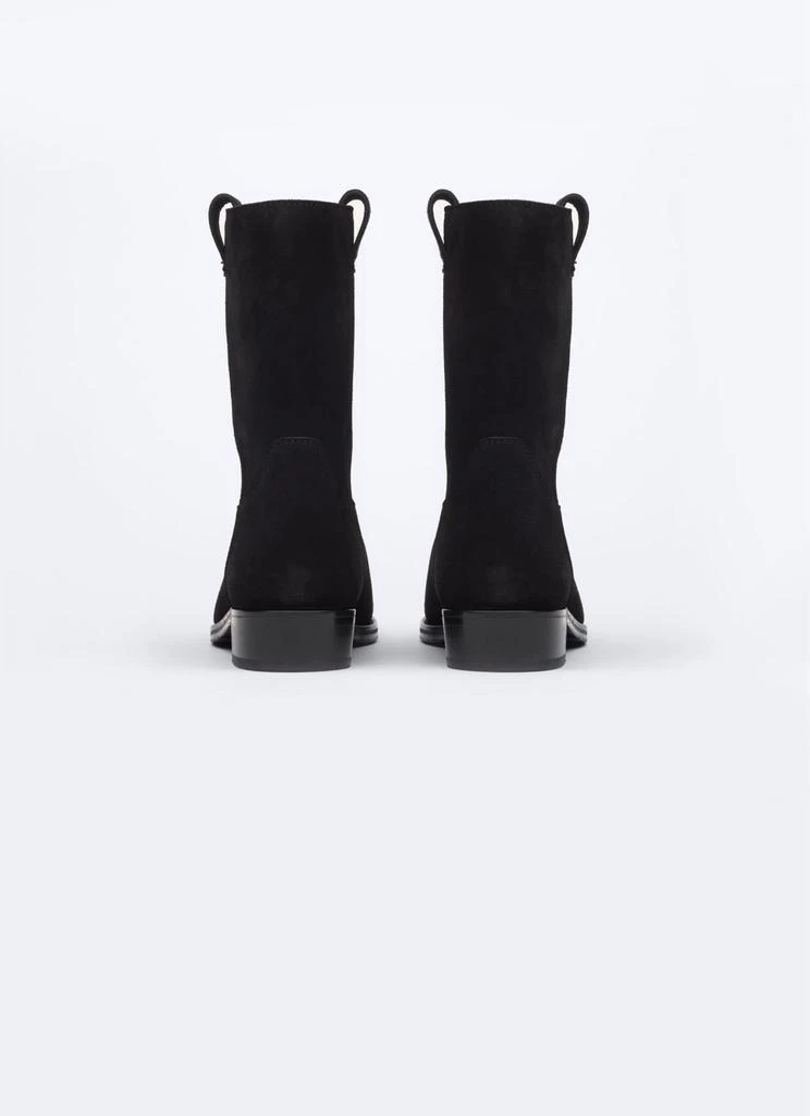预计3周后发货 Fursac Bottes Style Camarguaises En Croûte De Cuir - Noir - Homme 5