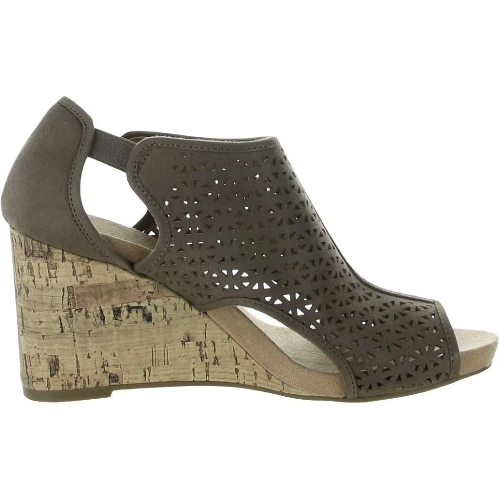 LifeStride Hinx 2 Womens Cut-Out Slip On Wedge Heels 2