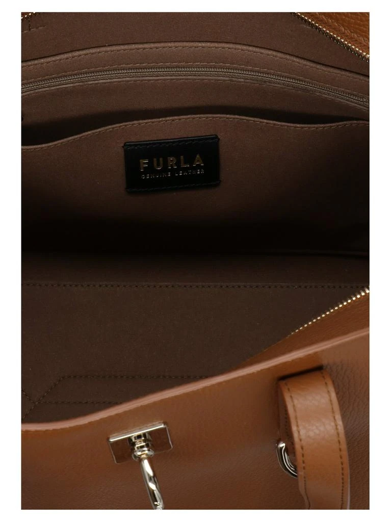 Furla Furla Net Logo Detailed Tote Bag 4