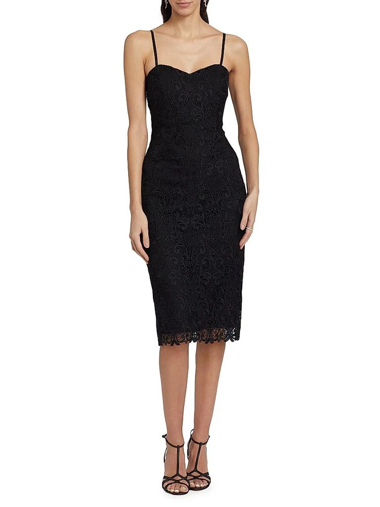 Badgley Mischka Lace Cocktail Dress 6