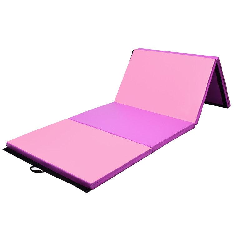 Hivvago 4 x 10 Feet Thick Folding Panel Gymnastics Mat
