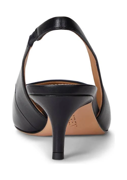 Ralph Lauren Ralph Lauren Lolah Burnished Leather Slingback Pumps 3