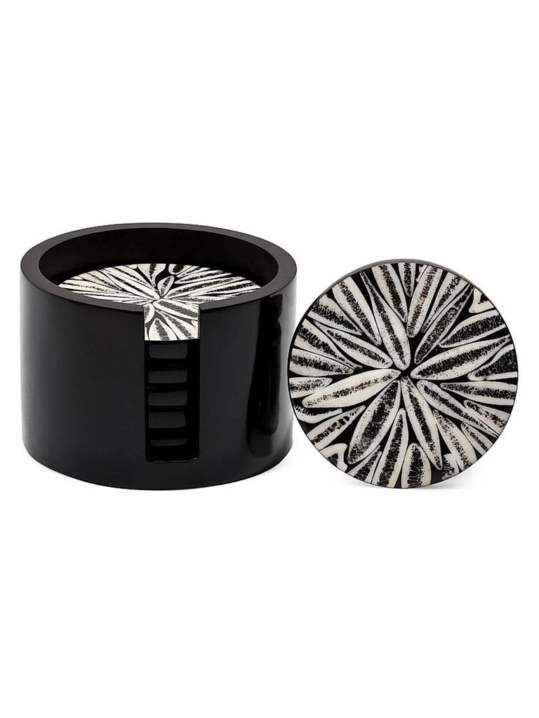 LADORADA Black Almendro Set of Six Coasters 1