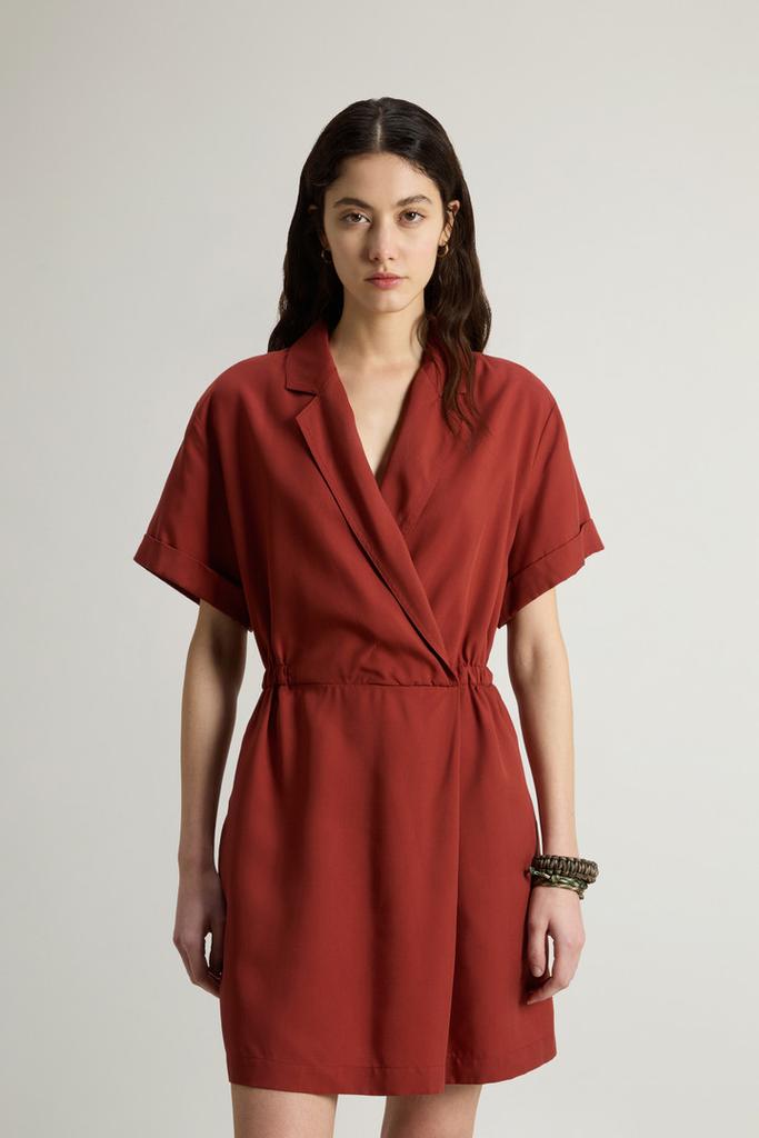 Woolrich Tencel Dress - Women - Red