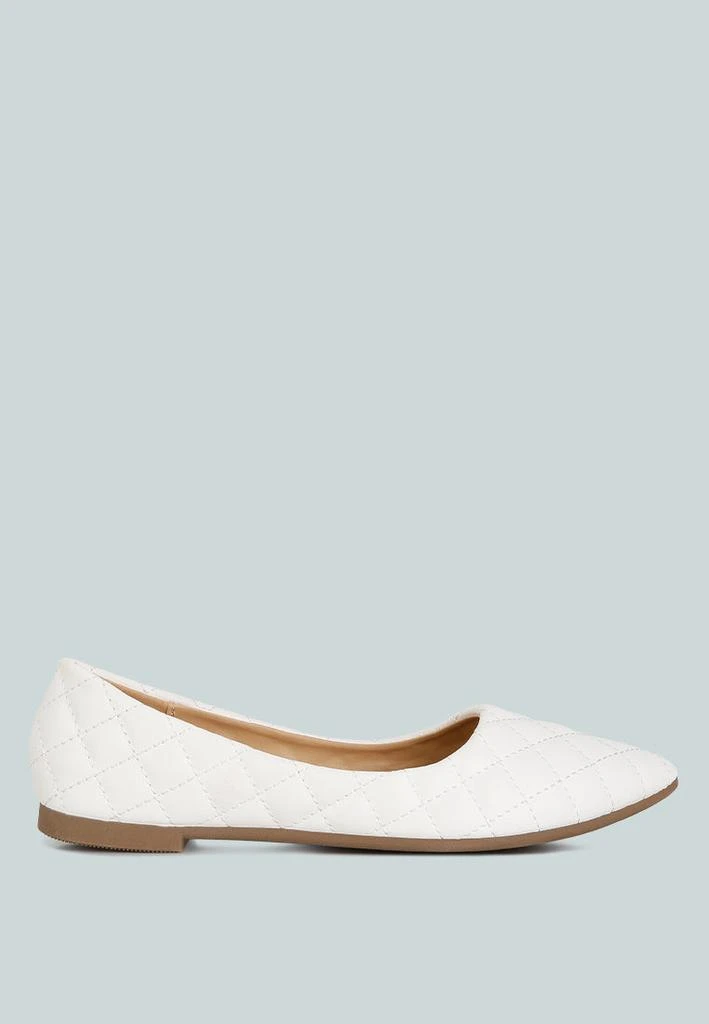 London Rag rikhani quilted detail ballet flats 1