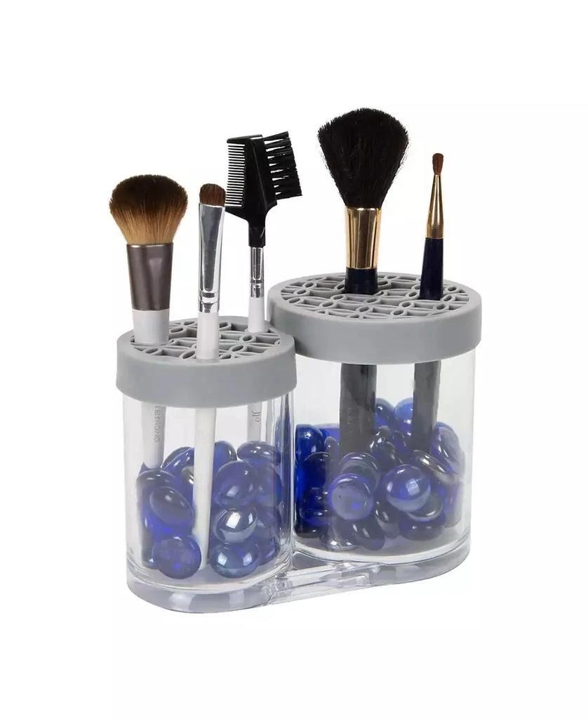 Simplify 2 Compartment Cosmetic Brush Holder 8