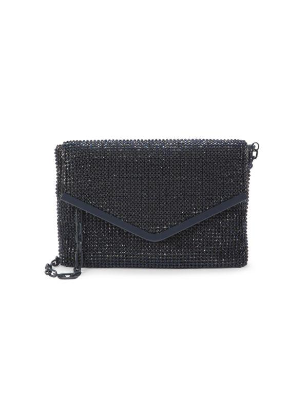 Whiting & Davis Dorothy Embellished Envelope Crossbody Bag