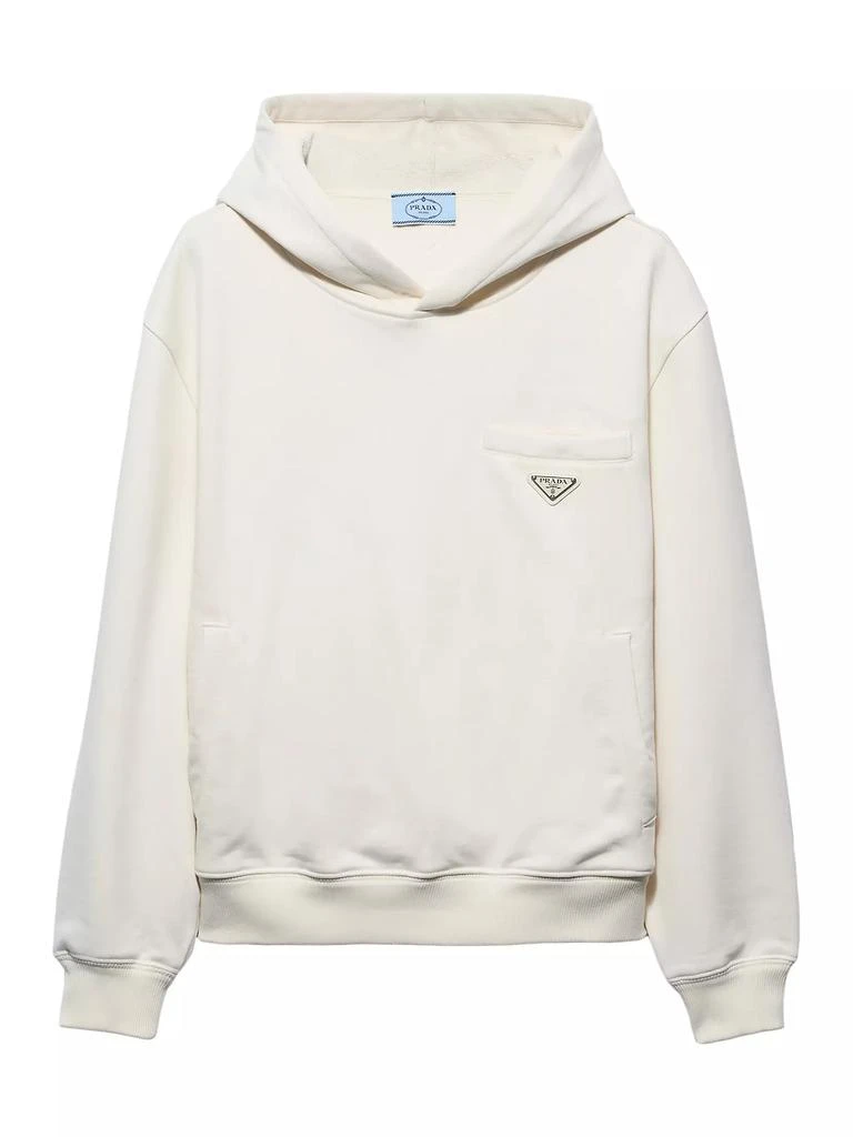 Prada Cotton Fleece Hoodie 1