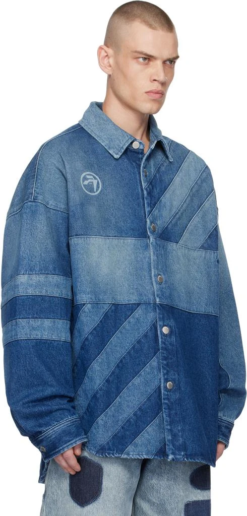 Ambush Indigo Patchwork Denim Shirt 2