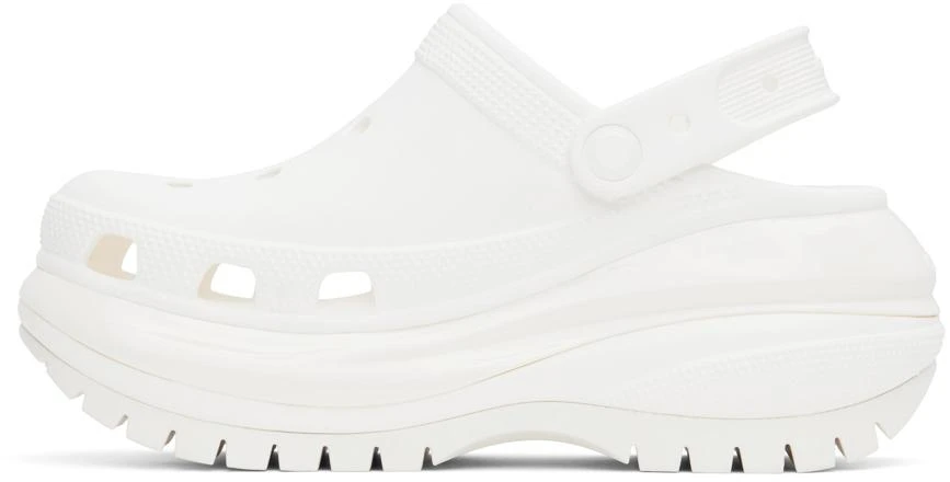 Crocs White Mega Crush Clogs 3